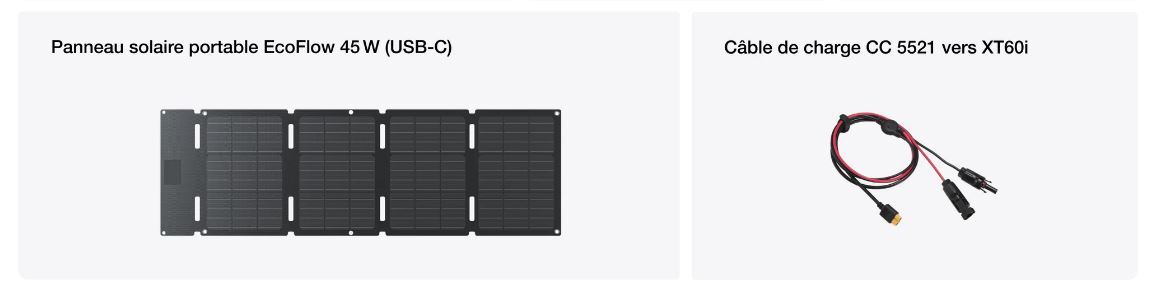 EF - PS45W contenu de la boite